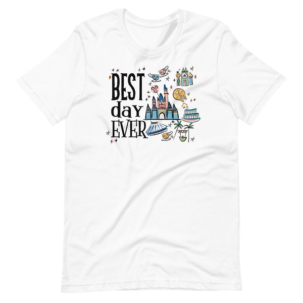 Disneyland Best Day Ever T-Shirt Best Day Ever Disney Trip Disney Castle T-Shirt