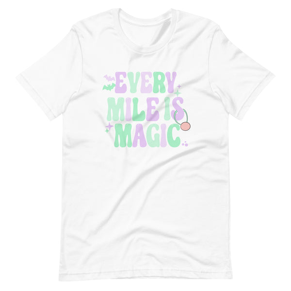 runDisney Halloween Every Mile is Magic Pastels Disneyland running Unisex t-shirt