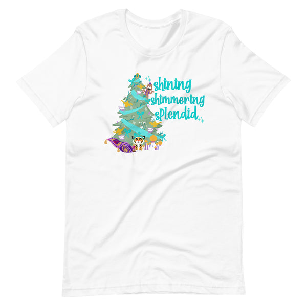 Princess Jasmine Disney Christmas Tree Holiday Aladdin Unisex t-shirt