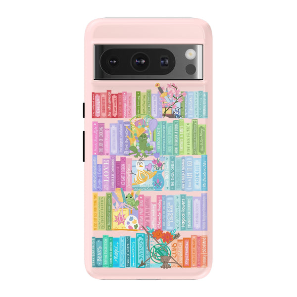 Bookish Princess Google Pixel Case - Princess Books : Mulan, Tiana, Rapunzel, Anna and Elsa, Merida, Disney Pixel Case