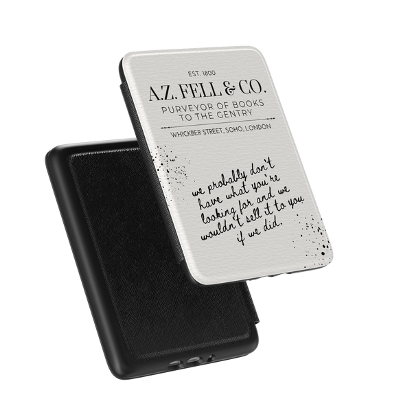 Good Omens Kindle Case AZ Fell Vintage Bookstore Funny E-Reader Kindle Case - Multiple Sizes