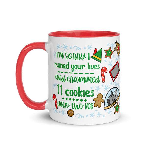 Elf Movie Funny Christmas Mug Quotes Cookies in the VCR Buddy the Elf Movie Mug