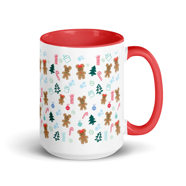 Disney Gingerbread Mickey and Minnie Christmas Coffee Mug