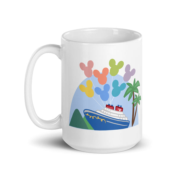 Pastel Disney Cruise Ships Mug With Checkboxes Disney Cruise Gift Mug