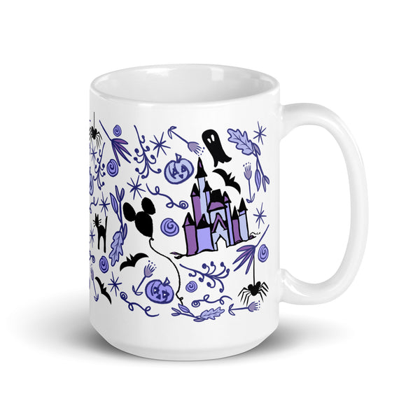 Disney Halloween Mug Halloween Decor Disney Gift Disney Castle Halloween Mug