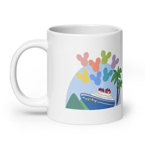 Pastel Disney Cruise Ships Mug With Checkboxes Disney Cruise Gift Mug