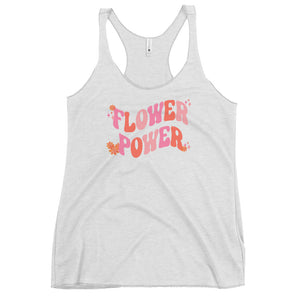 Flower Power Disney tank top Flower and Garden Retro Mickey Flower Women's Racerback Tank