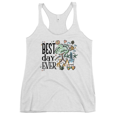 Disney Animal Kingdom Tank Top Best Day Ever Disney Trip Women's Racerback Tank