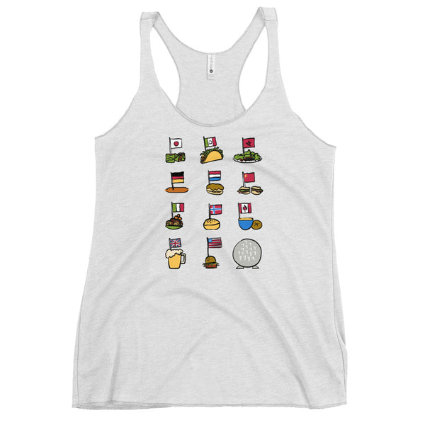 Epcot Flags Tank Top World Showcase Food and Wine Epcot Countries Disney Food Tank Top