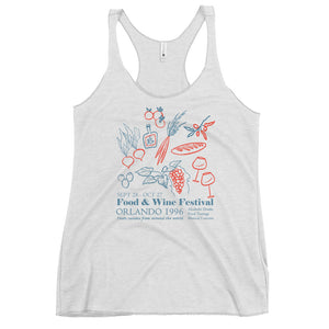 Disney Food and Wine Tank Top 1996 EPCOT Food and Wine Festival Tank Top