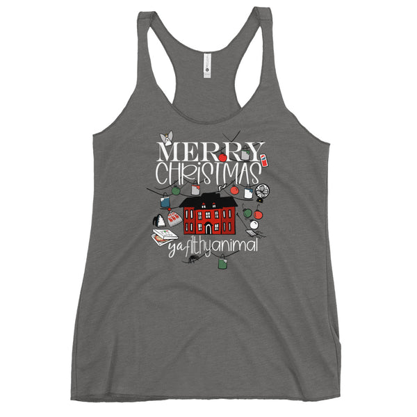 Home Alone T-Shirt Merry Christmas Ya Filthy Animal Christmas Family Women's Racerback Tank