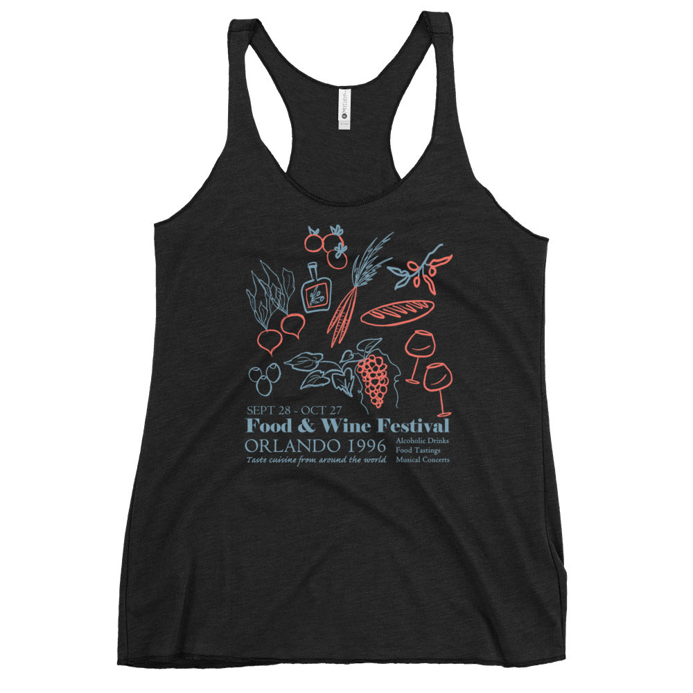 Disney Food and Wine Tank Top 1996 EPCOT Food and Wine Festival Tank Top