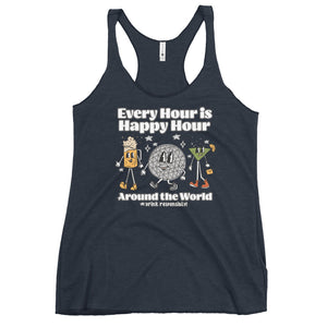 Disney Epcot Drinking Tank Top Every Hour is Happy Hour Drinking Around the World Food and Wine Tank