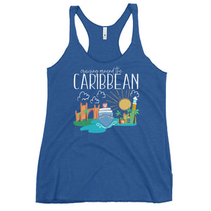 Disney Cruise Caribbean Tank Top Disney Cruise Family Shirt Bahamas, Caribbean Disney Cruise Women's Racerback Tank