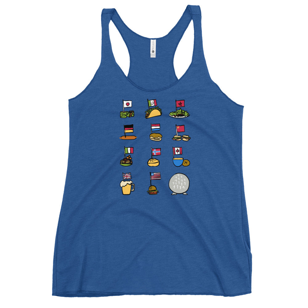 Epcot Flags Tank Top World Showcase Food and Wine Epcot Countries Disney Food Tank Top