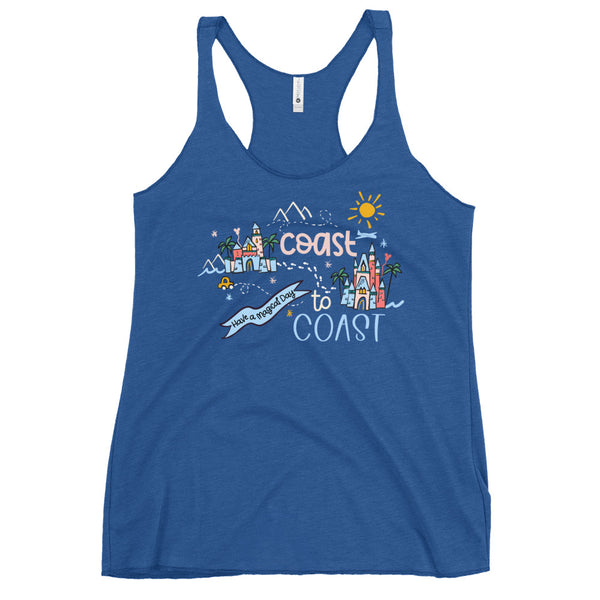 Disney Parks Castles Tank Top Coast to Coast Trip Disney World and Disneyland Tank Top