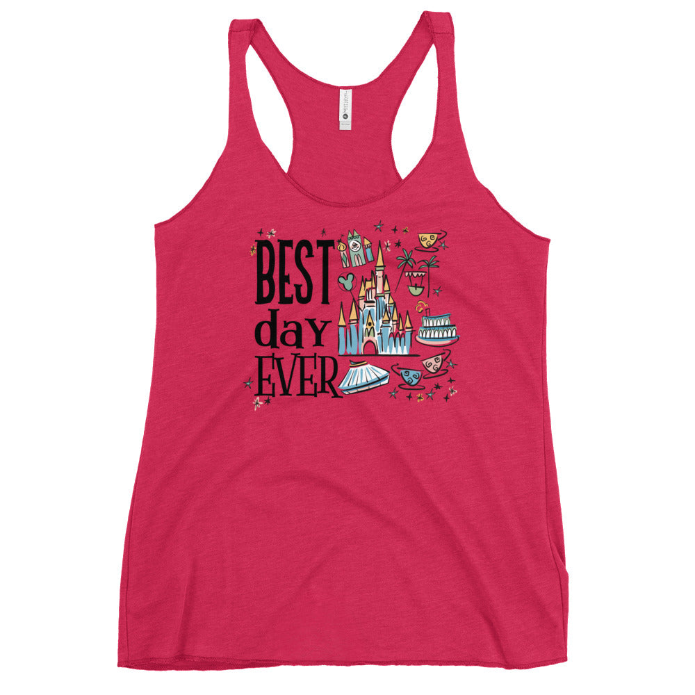 Disney Magic Kingdom Tank Top Best Day Ever Disney Family Vacation Tank Top