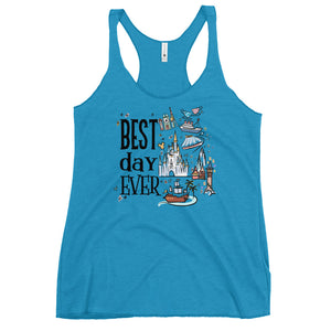 Tokyo Disney Best Day Ever Tank Top DisneySea Disneyland Women's Racerback Tank