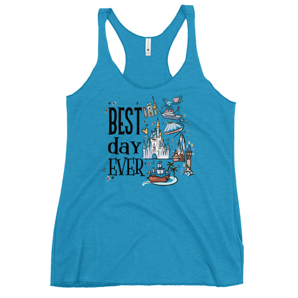 Tokyo Disney Best Day Ever Tank Top DisneySea Disneyland Women's Racerback Tank