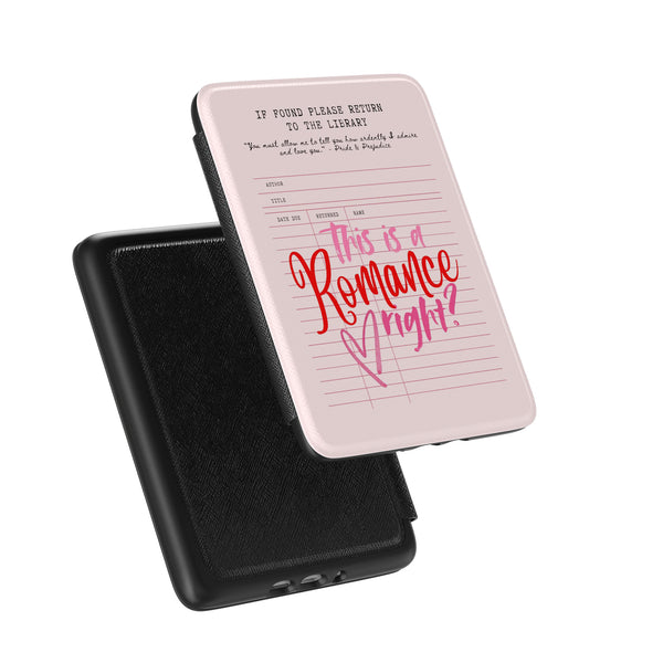 Romance Reader Kindle Case This is Romance Right? Library Card Kindle Case- Multple Sizes