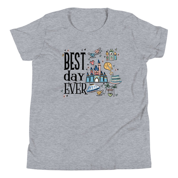 Disneyland Best Day Ever Kid's Shirt Best Day Ever Disney Trip Disney Castle Kid's Shirt