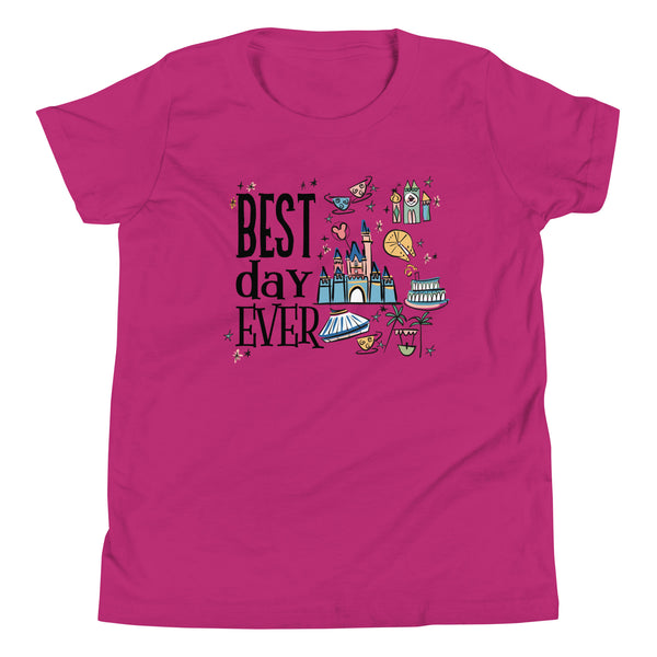 Disneyland Best Day Ever Kid's Shirt Best Day Ever Disney Trip Disney Castle Kid's Shirt