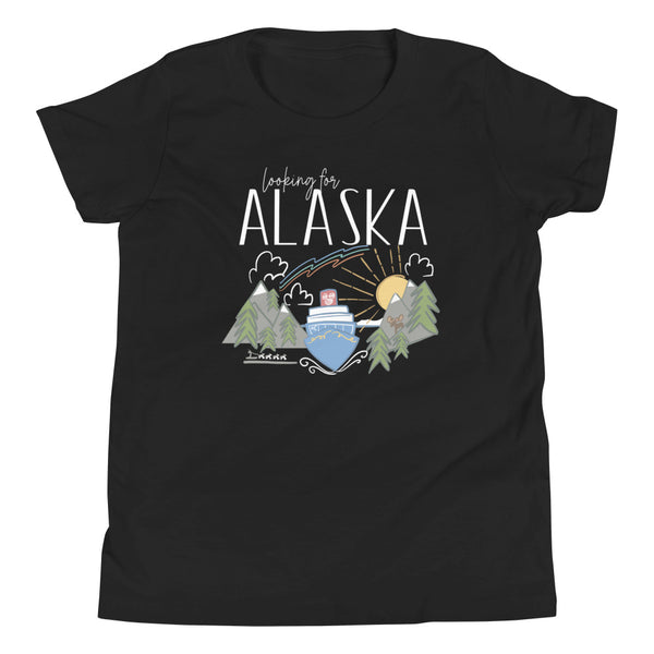 Disney Cruise Alaska Kid's Shirt Cruise Shirt with Moose Dogs Aurora Borealis and Sunshine Alaska Kid's Shirt