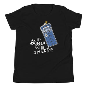 It's Bigger on the Inside Kids Shirt Dr Who Police Box Shirt, Time Lord Shirt, Whovian Kid's Shirt