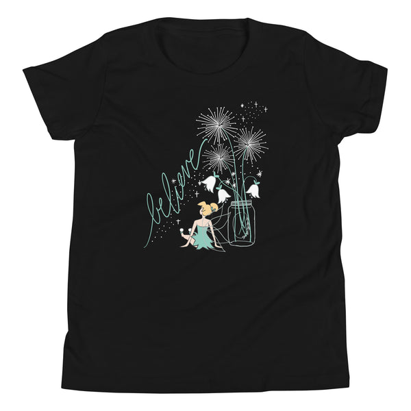 Tinkerbell Kid's Shirt Believe in Fairies Disney Fairies Dandelion Wishes Tink Kids Shirt