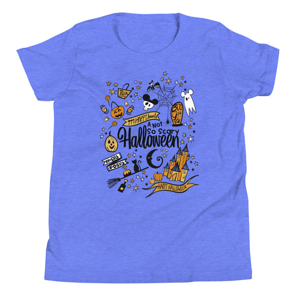 Disney Halloween Party Kid's Shirt Disney Shirt Not So Scary Halloween Magic Kingdom Party Kid's Shirt