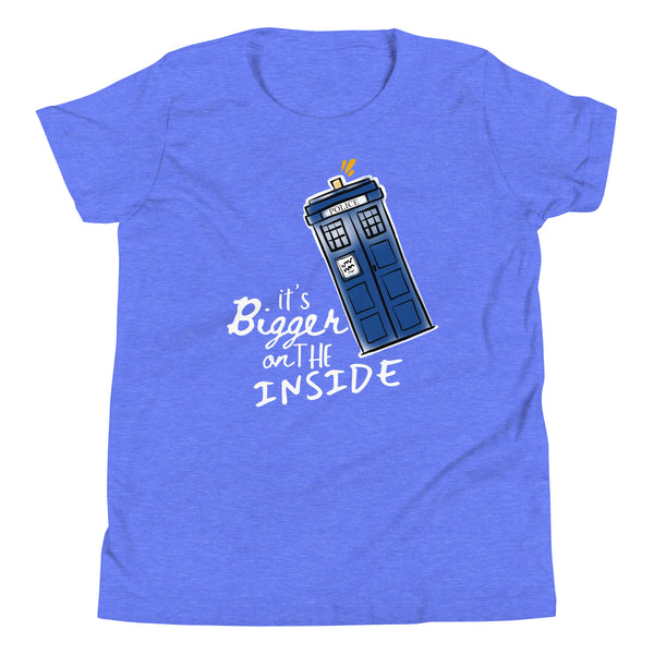 It's Bigger on the Inside Kids Shirt Dr Who Police Box Shirt, Time Lord Shirt, Whovian Kid's Shirt