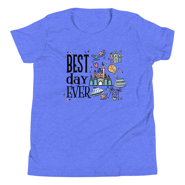 Disneyland Best Day Ever Kid's Shirt Best Day Ever Disney Trip Disney Castle Kid's Shirt