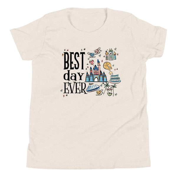 Disneyland Best Day Ever Kid's Shirt Best Day Ever Disney Trip Disney Castle Kid's Shirt