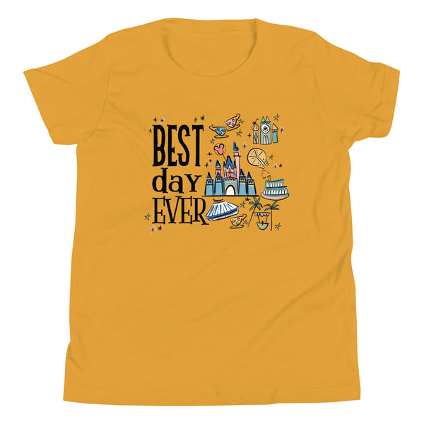 Disneyland Best Day Ever Kid's Shirt Best Day Ever Disney Trip Disney Castle Kid's Shirt