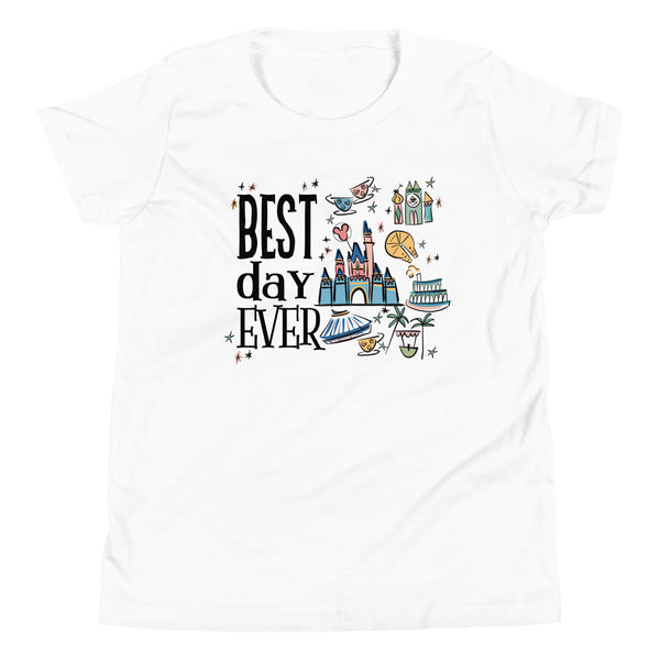 Disneyland Best Day Ever Kid's Shirt Best Day Ever Disney Trip Disney Castle Kid's Shirt