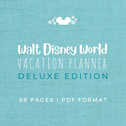 Disney World Vacation Planner DELUXE Planner Printable