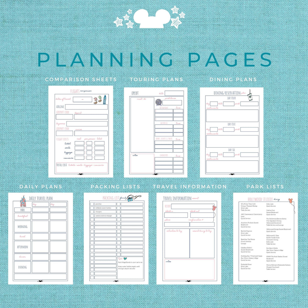 Disney World Vacation Planner DELUXE Planner Printable – Polka Dot Pixie Shop disney-world-vacation-planner-deluxe-planner-printable-polka-dot-pixie-shop