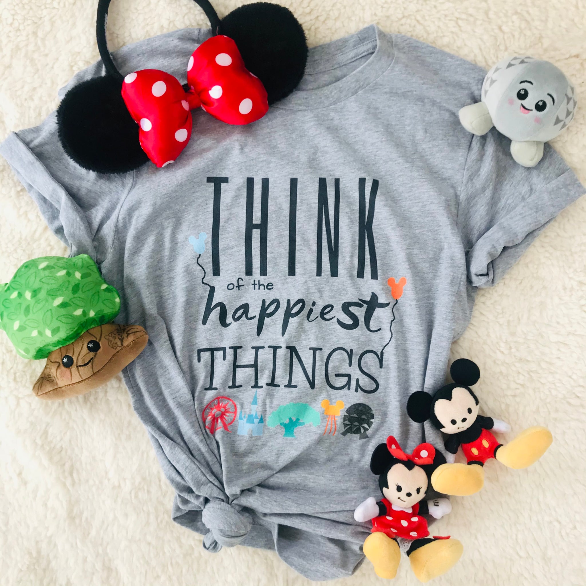 Disney Parks T-shirt READY TO SHIP- Heather Gray - Small