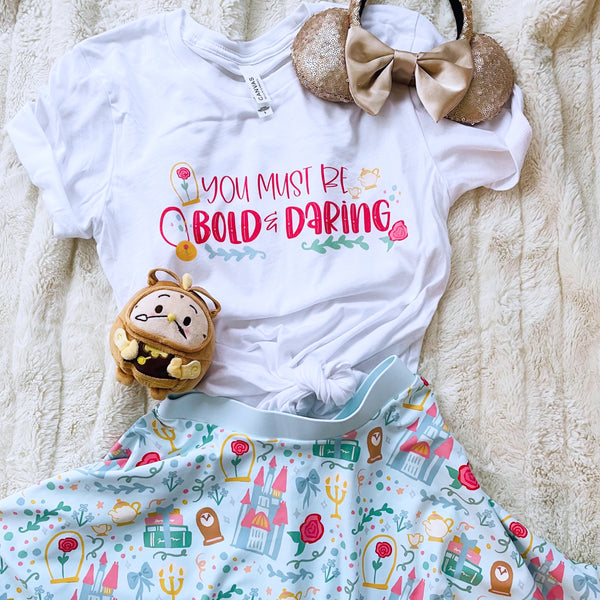 runDisney Belle T-shirt Disney Princess Half Marathon Beauty and the Beast You Must Be Bold Disney Princess Belle T-Shirt