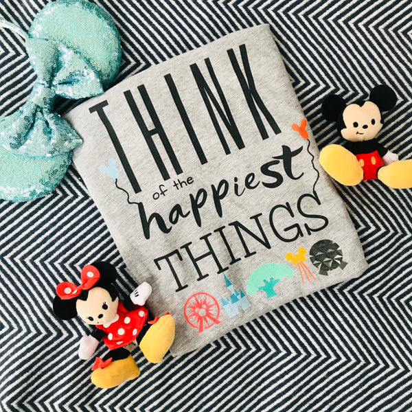 Think Disney Vacation Happiest Things Short-Sleeve Unisex T-Shirt