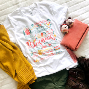 Disney Christmas List T-shirt Disney Shirt Disney at Christmas T-Shirt