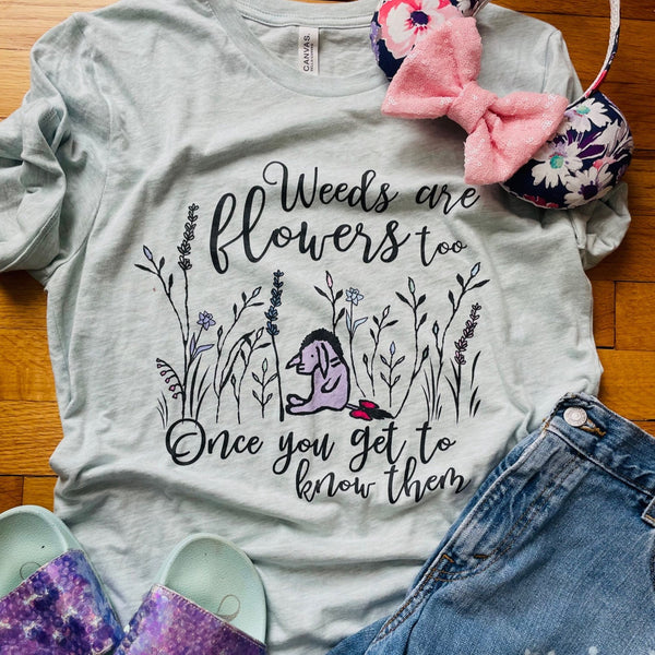 Eeyore Weeds are Flowers Too Disney Short-Sleeve Unisex T-Shirt