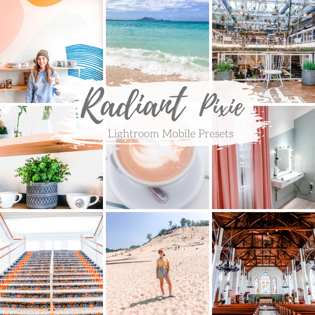 Radiant Bright White Clean Mobile Presets, Lifestyle and Product Mobile Presets