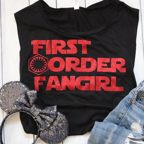 Star Wars First Order Fan Girl Flowy Muscle Tank READY TO SHIP