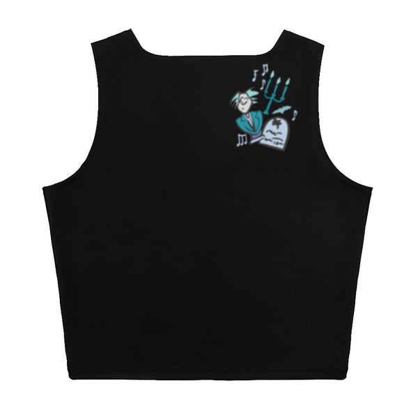 Haunted Mansion Crop Top Out to Socialize Grim Grinning Disney Ghosts Crop Tank Top