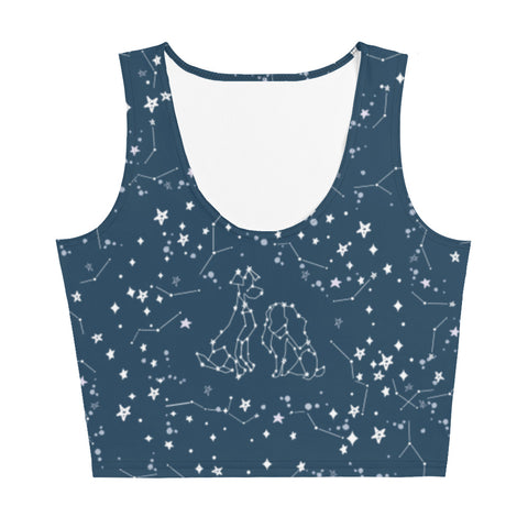 Bella Notte Crop Top Lady and the Tramp Disney Constellation Stars Crop Top