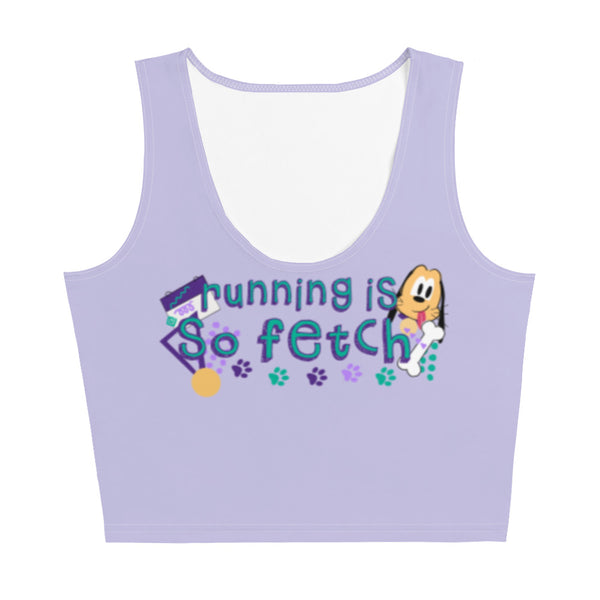 runDisney Pluto so fetch 5k marathon weekend 90s Disney shirt Crop Top