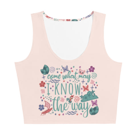 Moana Crop Top - READY TO SHIP-Light Pink- Small