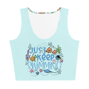 Finding Nemo Crop Top Disney Shirt Just Keep Swimming Ocean Crop Top