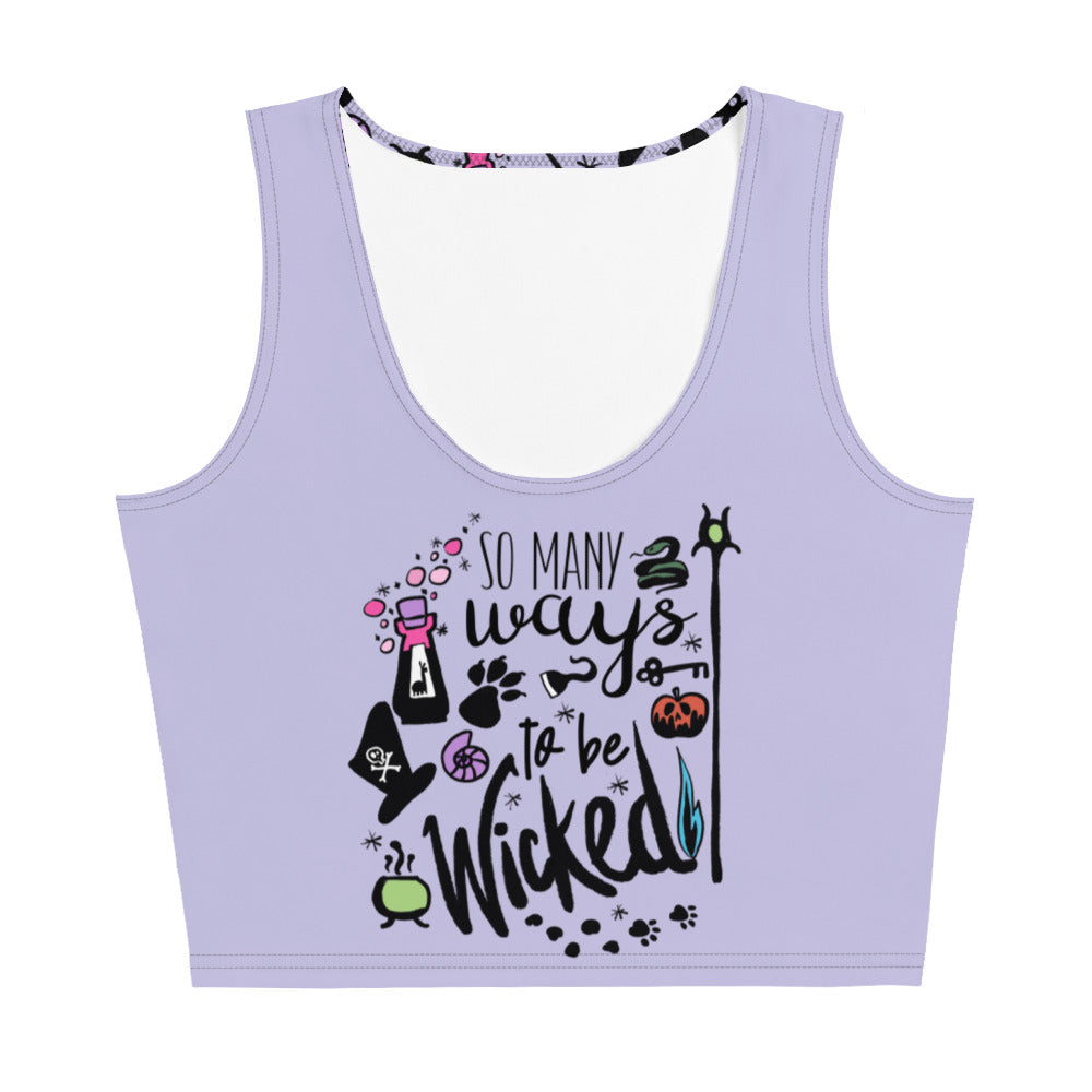 Disney Villains Crop Top Descendents So Many Ways to Be Wicked Crop Top